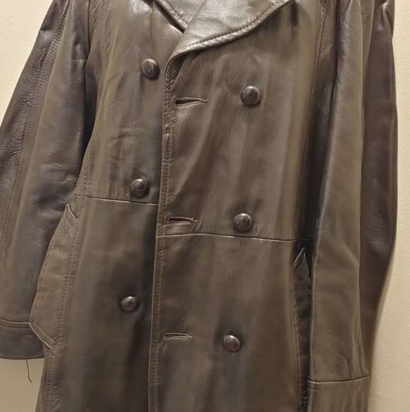 Vintage leather men's Grais jacket - Picture 1 of 5